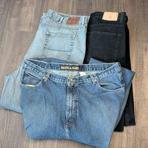 Lot Of 3 Pairs Denim Jeans Big & Tall Mens